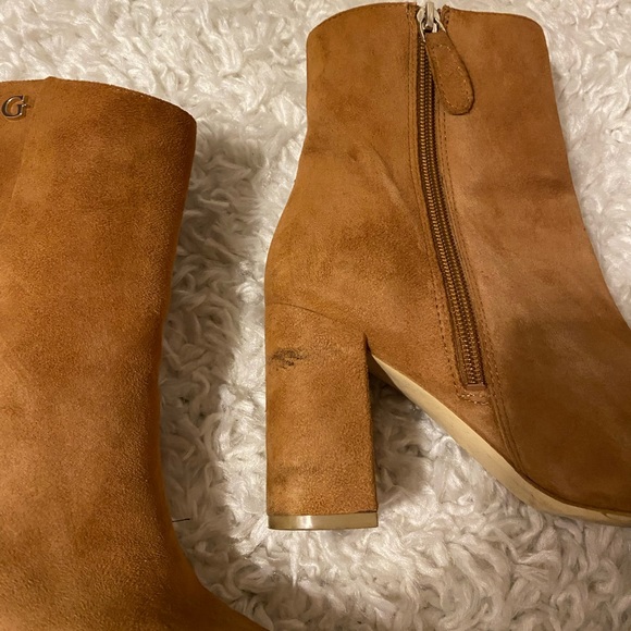 Guess, tan Suede boots, 7.5 - Picture 5 of 7